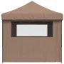 Pop-Up Folding Party Tent with 4 Side Walls Brown by vidaXL, Tents and gazebos - Ref: Foro24-4004980, Price: 176,36 €, Discou...