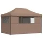 Pop-Up Folding Party Tent with 4 Side Walls Brown by vidaXL, Tents and gazebos - Ref: Foro24-4004980, Price: 176,36 €, Discou...