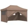 Pop-Up Folding Party Tent with 4 Side Walls Brown by vidaXL, Tents and gazebos - Ref: Foro24-4004980, Price: 176,36 €, Discou...