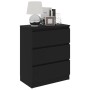 Black plywood sideboard 60x35x76 cm by vidaXL, Sideboards - Ref: Foro24-801383, Price: 83,90 €, Discount: %