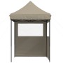 Pop-Up-Faltpartyzelt mit 2 taupefarbenen Seitenwänden von vidaXL, Zelte und Pavillons - Ref: Foro24-4004994, Preis: 126,75 €,...