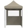 Pop-Up folding party tent with 2 taupe side walls by vidaXL, Tents and gazebos - Ref: Foro24-4004994, Price: 131,14 €, Discou...
