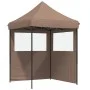 Pop-up-Faltzelt mit 2 Seitenwänden, braun von vidaXL, Zelte und Pavillons - Ref: Foro24-4004996, Preis: 116,99 €, Rabatt: %
