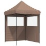 Pop-up-Faltzelt mit 2 Seitenwänden, braun von vidaXL, Zelte und Pavillons - Ref: Foro24-4004996, Preis: 119,41 €, Rabatt: %