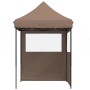 Pop-up-Faltzelt mit 2 Seitenwänden, braun von vidaXL, Zelte und Pavillons - Ref: Foro24-4004996, Preis: 119,41 €, Rabatt: %