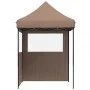 Pop-Up Folding Party Tent with 2 Side Walls Brown by vidaXL, Tents and gazebos - Ref: Foro24-4004996, Price: 116,99 €, Discou...