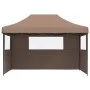 Pop-Up Folding Party Tent with 3 Side Walls Brown by vidaXL, Tents and gazebos - Ref: Foro24-4005020, Price: 152,92 €, Discou...