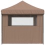 Pop-up-Faltzelt mit 3 Seitenwänden, braun von vidaXL, Zelte und Pavillons - Ref: Foro24-4005020, Preis: 144,85 €, Rabatt: %