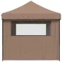 Pop-Up Folding Party Tent with 3 Side Walls Brown by vidaXL, Tents and gazebos - Ref: Foro24-4005020, Price: 152,92 €, Discou...