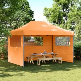 Pop-Up Faltpartyzelt 3 Seitenwände Orange von vidaXL, Zelte und Pavillons - Ref: Foro24-4005017, Preis: 193,41 €, Rabatt: %