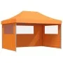 Pop-Up Folding Party Tent 3 Side Walls Orange by vidaXL, Tents and gazebos - Ref: Foro24-4005017, Price: 193,41 €, Discount: %