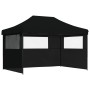 Pop-Up-Faltzelt mit 3 schwarzen Seitenwänden von vidaXL, Zelte und Pavillons - Ref: Foro24-4005022, Preis: 176,35 €, Rabatt: %