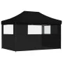 Pop-Up Folding Party Tent with 3 Black Side Walls by vidaXL, Tents and gazebos - Ref: Foro24-4005022, Price: 176,77 €, Discou...
