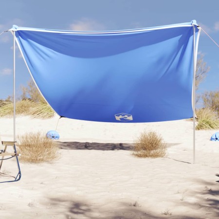 Beach awning with blue sand anchors 304x300 cm by vidaXL, tents - Ref: Foro24-4008644, Price: 69,22 €, Discount: %
