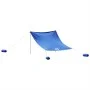 Beach awning with blue sand anchors 304x300 cm by vidaXL, tents - Ref: Foro24-4008644, Price: 72,21 €, Discount: %