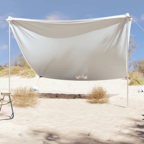 Beach awning with gray sand anchors 304x300 cm by vidaXL, tents - Ref: Foro24-4008646, Price: 88,89 €, Discount: %