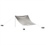 Toldo de playa con anclas de arena gris 304x300 cm de vidaXL, Tiendas de campaña - Ref: Foro24-4008646, Precio: 85,89 €