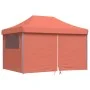 Zusammenklappbares Pop-up-Partyzelt mit 4 Terrakotta-Seitenwänden von vidaXL, Zelte und Pavillons - Ref: Foro24-4005029, Prei...