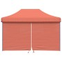 Pop-Up Folding Party Tent 4 Terracotta Side Walls by vidaXL, Tents and gazebos - Ref: Foro24-4005029, Price: 174,60 €, Discou...