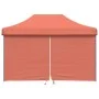 Zusammenklappbares Pop-up-Partyzelt mit 4 Terrakotta-Seitenwänden von vidaXL, Zelte und Pavillons - Ref: Foro24-4005029, Prei...