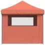 Zusammenklappbares Pop-up-Partyzelt mit 4 Terrakotta-Seitenwänden von vidaXL, Zelte und Pavillons - Ref: Foro24-4005029, Prei...