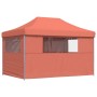 Pop-Up Folding Party Tent 4 Terracotta Side Walls by vidaXL, Tents and gazebos - Ref: Foro24-4005029, Price: 174,60 €, Discou...