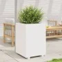 Jardinera madera maciza de pino blanco 50x50x72,5 cm de vidaXL, Maceteros y jardineras - Ref: Foro24-3282575, Precio: 185,25 ...