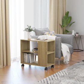 Beistelltisch aus eichenfarbenem Sperrholz, 70 x 35 x 55 cm von vidaXL, Seitentische - Ref: Foro24-802123, Preis: 49,25 €, Ra...