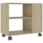 Beistelltisch aus eichenfarbenem Sperrholz, 70 x 35 x 55 cm von vidaXL, Seitentische - Ref: Foro24-802123, Preis: 48,38 €, Ra...