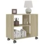 Beistelltisch aus eichenfarbenem Sperrholz, 70 x 35 x 55 cm von vidaXL, Seitentische - Ref: Foro24-802123, Preis: 48,38 €, Ra...