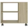 Beistelltisch aus eichenfarbenem Sperrholz, 70 x 35 x 55 cm von vidaXL, Seitentische - Ref: Foro24-802123, Preis: 48,38 €, Ra...