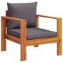 Gartensofa-Set mit Kissen 5-teilig aus massivem Akazienholz von vidaXL, Gartensets - Ref: Foro24-3214862, Preis: 627,19 €, Ra...