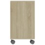 Oak-colored plywood side table 70x35x55 cm by vidaXL, Side tables - Ref: Foro24-802123, Price: 49,48 €, Discount: %