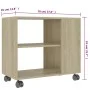 Beistelltisch aus eichenfarbenem Sperrholz, 70 x 35 x 55 cm von vidaXL, Seitentische - Ref: Foro24-802123, Preis: 48,38 €, Ra...