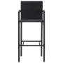 Garden table and stools 5 pcs acacia wood PE rattan black by vidaXL, Garden sets - Ref: Foro24-3295289, Price: 382,55 €, Disc...