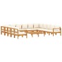 Gartensofa-Set mit Kissen 10-teilig aus massivem Akazienholz von vidaXL, Gartensets - Ref: Foro24-3214855, Preis: 1,00 €, Rab...