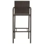 Garden table and stools 5 pcs acacia wood PE rattan brown by vidaXL, Garden sets - Ref: Foro24-3295275, Price: 342,89 €, Disc...