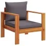 Gartensofa-Set mit Kissen 4-teilig aus massivem Akazienholz von vidaXL, Gartensets - Ref: Foro24-3214843, Preis: 462,06 €, Ra...