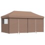 Pop-up-Faltzelt mit 4 Seitenwänden, braun von vidaXL, Zelte und Pavillons - Ref: Foro24-4004956, Preis: 257,40 €, Rabatt: %