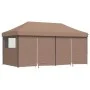Pop-Up Folding Party Tent with 4 Side Walls Brown by vidaXL, Tents and gazebos - Ref: Foro24-4004956, Price: 261,92 €, Discou...