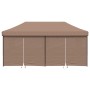 Pop-up-Faltzelt mit 4 Seitenwänden, braun von vidaXL, Zelte und Pavillons - Ref: Foro24-4004956, Preis: 257,40 €, Rabatt: %
