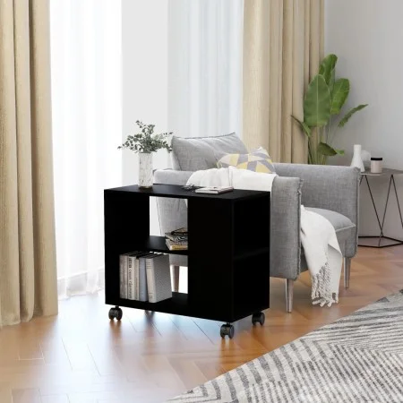 Black plywood side table 70x35x55 cm by vidaXL, Side tables - Ref: Foro24-802121, Price: 48,99 €, Discount: %