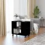 Mesa auxiliar de madera contrachapada negro 70x35x55 cm de vidaXL, Mesas auxiliares - Ref: Foro24-802121, Precio: 48,97 €, De...