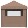 Pop-up-Faltzelt mit 4 Seitenwänden, braun von vidaXL, Zelte und Pavillons - Ref: Foro24-4004956, Preis: 257,40 €, Rabatt: %