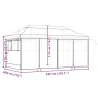 Pop-up-Faltzelt mit 4 Seitenwänden, braun von vidaXL, Zelte und Pavillons - Ref: Foro24-4004956, Preis: 257,40 €, Rabatt: %