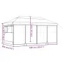 Pop-Up Folding Party Tent with 4 Side Walls Brown by vidaXL, Tents and gazebos - Ref: Foro24-4004956, Price: 261,92 €, Discou...