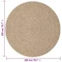 ZIZUR-Teppich in Jute-Optik für drinnen und draußen, Ø 200 cm von vidaXL, Teppiche - Ref: Foro24-4006166, Preis: 117,31 €, Ra...