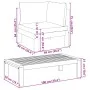 Gartensofa-Set mit Kissen 6-teilig aus massivem Akazienholz von vidaXL, Gartensets - Ref: Foro24-3214860, Preis: 875,74 €, Ra...