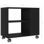 Black plywood side table 70x35x55 cm by vidaXL, Side tables - Ref: Foro24-802121, Price: 48,99 €, Discount: %