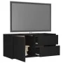 Sperrholz TV-Möbel schwarz 80x34x36 cm von vidaXL, TV-Möbel - Ref: Foro24-801851, Preis: 59,01 €, Rabatt: %